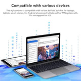 Serounder Bluetooth Optical Pen Mouse - 2.4G 1200 Dpi, 4 Buttons, Ergonomic Mini For Laptops/Pads