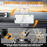 Magnetic Car Mount Charger Wireless, 15W Fast Charging 2 In 1 Magnetic Cell Phone Holder Stick On Dashboard Windshield, 360° Foldable Full Metal Car Accessories For Iphone16/15/14/13/12 Series