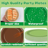 48Pcs Pixel Party Plates Pixel Mining Party Decoration Pixel Video Game Tableware Set Video Game Dessert Plates Pixel Themed Disposable Dinnerware Supplies For Gamer Birthday Baby Shower