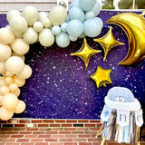 54Pcs Star & Moon Foil Balloon Kit β Gold Party Decor for Baby Shower More