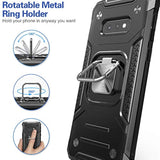 For Galaxy S10E Case With Screen Protector,For Galaxy S10E Cover,Shockproof Drop Test Case With Car Mount Kickstand Lightweight Protective Cover For Galaxy S10E,Black
