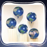 22" Round Sphere Globe Foil Balloons,6 Pcs Earth-Printed Mylar Balloons