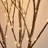 Lighted Snow Flocked Twig Tree With Fairy Lights 6Ft 330 Led For Indoor Home Thanksgiving Christmas Holiday Decoration