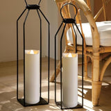 2"X7" Outdoor Led Battery Operated Candles With Timer/Remote Plastic Flickering Waterproof Flameless Candles Wedding Party Halloween Christmas Birthday Decoration Realistic Slim Tall Pillar Candles