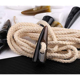 , 40 Pack Resin Toggle Buttons 2 X 4 Inch Two Holes Horn Tooth Shape R