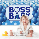 Welcome Baby Boy Backdrop 6×4Ft Gender Reveal Party Banner
