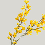 Artificial Forsythia Branches Valentines Day Decoration, 38 Inch Silk Flowers For Wedding Home Decor, Real Touch Yellow Spring Floral Arrangement For Centerpiece, Photography Props (Yellow)