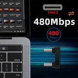 cablecc 480Mbps USB-C Type C Male to Male Coupler Extender Power Data Adapter
