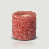 Crystal Geode Candle Healing Energy Stone, Rose Quartz Cinnamon, Gourmand Perfume - Handmade Wishing Gifts, Attraction, Mindful Intentions, Home Decoration Valentine Decor - Love Gifts For Women