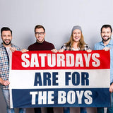 Saturdays Boys Flag 3×5Ft Polyester Banner for Parties Dorm Decor