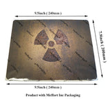 Gaming Mouse Pad - Non-Slip Rubber Base, Smooth Surface for Precise Mouse Control, Ideal for Laptop, Office Use - 9.5 x 7.9 Inch - Radioactive Sign