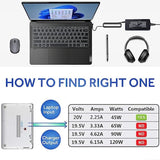 45W 20V 2.25A Ac Adapter Laptop Charger Compatible With Lenovo Ideapad 100 110