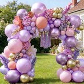 Purple Pink Balloon Arch Lavender Lilac Balloons Pearl Pink Purple Balloon Garland Kit For Baby Shower Birthday Bridal Wedding Spring Party Decorations