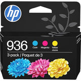 936 Cyan, Magenta, Yellow Ink Cartridges (3-Pack) | Works With Officejet 9120, Pro 9110, 9120, 9130, Wide Format 9730 | Eligible For Instant Ink | 6C3Z3Ln