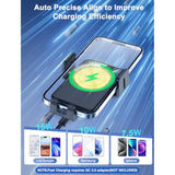 15W Auto-Clamping Wireless Car Charger, Fast Charging for iPhone & Galaxy