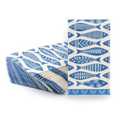 , 20-Count 3-Ply Dinner Size Paper Napkins, Decorative Guest Paper Napkins For Party Picnic, Dinner, Baby Shower, Bridal Shower, Fish