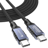 Usb C 3.2 Gen 2 Cable 10Ft, 20Gbps Data Transfer & 240W Fast Charging & 4K@60Hz Monitor Video Usbc Type C Cord For Monitor Laptop Smartphone Portable Ssd