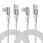 Usb C Cables 2 Pack 6Ft 3A Fast Charging Type C To Usb A Cord Nylon Braided Ri