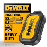 DEWALT Heavy Duty Portable Charger, Power Bank, 10,000 mAh Battery Pack with USB-C Port for iPhone 15/15 Plus/15 Pro/15 Pro Max, iPhone 14/13, Samsung Galaxy
