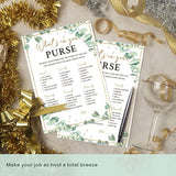 What'S In Your Purse Game For Bridal Shower Jungle Bridal Shower Party Supplies Bridal Shower Games Card Wedding Party Games Engagement Party Cards - Set Of 30