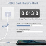 25W Samsung S24 Charger Usb C Plug In Wall Charger For Galaxy A25 A15 A05 A54 A14 A13 A03S S23 Ultra S22 S21 Fe,Iphone 15 Plus 14 13 12 Pro Max,Type C Fast Charging Block Outlet Box Usbc Power Adapter