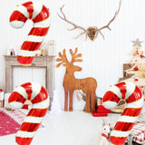 Candy Cane Balloons Christmas Balloons Candy Cane Foil Balloon For Christmas Birthday Party Supplies Decorations Xmas New Year Decor Ballons Arch Kits Party Balloon Set 3Pcs