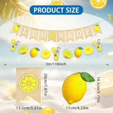 Lemonade Banner – Burlap Lemonade Stand Decoration With Lemon Garland For Summer Lemon Party, Bridal Shower, Lemon Theme Birthday, Farmers Market, And Lemon Decor
