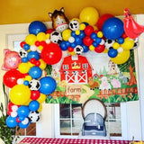 138PCS Cow Balloon Arch Kit for Farm Theme, Barnyard, and Cowboy Party Decor