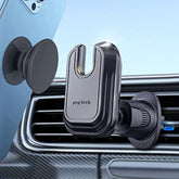 Car Vent Phone Mount For Thick Socket Grip, Air Vent Clip Phone Holder Compatible With Magsafe Wallet Black & Iphone Samsung Card Holder, Cellphone Stand With Sticky Adhesive