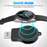 Portable Galaxy Watch 8 7 Charger Usb Wireless Car Charger Keychain For Samsung Watch 8 7 Ultra 6 5 Pro 4 Classic 3 Active 2 Accessories (2 Pack)