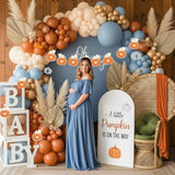 Fall Balloon Arch Kit: Blue, Orange & White with Pumpkin Banner
