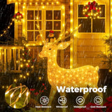 Fairy Lights Plug In With Remote, 33Ft 100 Led Outdoor Twinkle Lights Waterproof With Timer, 8 Modes Indoor String Light