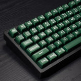 142 Keys Pbt Doubleshot Sa Keycaps Dark Green Translucent Keycaps Set Fit For 61/64/87/104/108 Cherry Mx Switches Iso Ansi Mechanical Keyboard