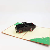 Black Truck Pop Up Birthday Card, Thank You Card, Love Card, Graduation Card, Anniversary Card, Just Because, Romantic Cards For Man, Woman, Lady (Black Truck Pop Up Card)