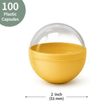 50Pcs 2 Inch Multicolor Vending Machine Capsules Gumball Machine Capsules, Prize Capsules, 2 Inch Capsules For Prize, Easter, Party Favors
