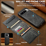 Hxy Wallet Case For Google Pixel 10/Google Pixel 10 Pro, Compatible With Magsafe For Men Women, Detachable Magnetic Wallet Phone Case With Card Slot Holder Rfid Blocking For Pixel 10/10 Pro, Black