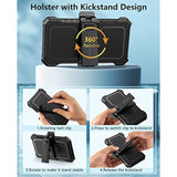 For Samsung Galaxy S23-Plus Case: Heavy Duty Rugged Shockproof Protective Cover With Belt-Clip Holster & Kickstand | Military Grade Protection Phone Case For Galaxy S23 Plus Black