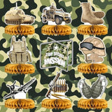 Army Party Decorations Centerpieces, 3D Tank Honeycomb, Military Table Decorations, Army Birthday Party Decorations For Baby Shower Camo Birthday Party