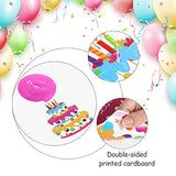 30Pcs Colorful Birthday Hanging Swirls Cupcake Balloon Ceiling Décor