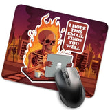 I Hope This Email Finds You Well Mouse Pad, Funny Skeleton Office Mousepad, Work Place Mousepad Graduation Gifts, New Job Gifts, Halloween Mousepad Gifts For Boss Coworker Friend Teacher