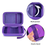 Travel Case For Ucomx For Nano/For Iseyyox/For Lisen/For Rtops 3 In 1 Wireless Charger, Foldable Magnetic Charging Station Storage Holder Bag For Fast Charge Pad Cable And Adapter, Purple-Box Only