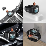 Hkhyoo Charger For Fitbit Versa 3 & Fitbit Sense,Portable Travel Replacement Usb Charging Dock For Fitbit Watch, Magnetic Wireless Fast Charger For Fitbit Versa 3 & Sense(2 Pack, A-03, Black