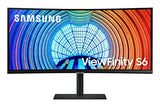 Viewfinity S65Ua Series 34-Inch Ultrawide Qhd Curved Monitor, 100Hz, Usb-C, Hdr10 (1 Billion Colors), Height Adjustable Stand, Tuv-Certified Intelligent Eye Care (Ls34A654Ubnxgo),Black