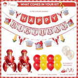 Crawfish & Lobster Birthday Party Banner and Seafood Boil Decorations Set