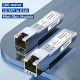1G Sfp To Rj45 Mini-Gbic Module 100-Meter, 1000Base-T Copper Transceiver Compatible For Cisco Glc-T/Sfp-Ge-T, Meraki Ma-Sfp-1Gb-Tx, Ubiquiti Unifi Uf-Rj45-1G, Netgear, Zyxel, D-Link, Tp-Link And More