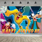 Goofy Movie Birthday Party Decor: 5x3 Ft Backdrop & 18 Balloons