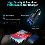 Fast Car Charger, 2Pack 3.4A Fast Charging Car Adapter Dual Port Cigarette Lighter Usb Charger For Iphone 16E 16 15 14 13 12 11 Pro Max Se Xr Xs X 8 7 Plus,Samsung Galaxy S25 S24 S23 S22 S21 S20 A56