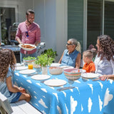 Blue Sky White Clouds Tablecloth, 2 Pcs Disposable Cartoon Clouds Plastic Table Cloth Table Cover For Boys Girls Baby Showers Cartoon Story Birthday Party Supplies, Sky Themed Decorations, 54" X108"