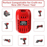 V20 Adapter Use For Craftsman 20V Cordless Tools,For Dewalt 20V 60V And For Milwaukee 18V M18 Li-On Battery Convert To Craftsman V20 Battery,Power For Craftsman 20V Power Tool