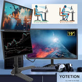 19 Inch Hd (1440 X 900) Monitor 2Packs, 75Hz Refresh Rate, Hdmi X1, Small Thin Monitor For Laptops, Computers And Desktops,Led Display, Vga/Hdmi Connection.Vesa:75 * 75Mm